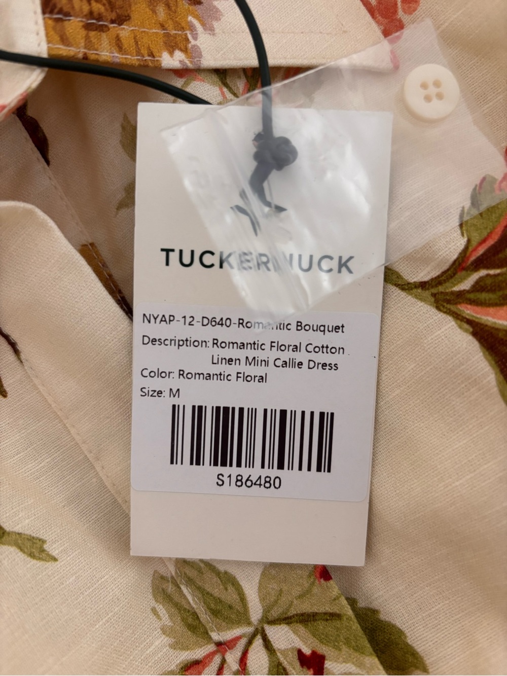 *NWT* Tuckernuck Floral Short Sleeve Shirt Dress - Picture 2 of 7